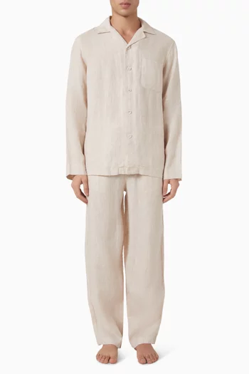Sicily Pyjama Set in Linen