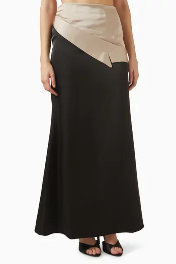 Maxi Skirt in Satin Silk