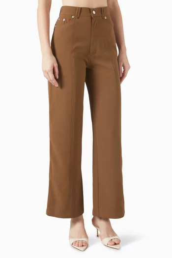 Straight-fit Pants in Twill