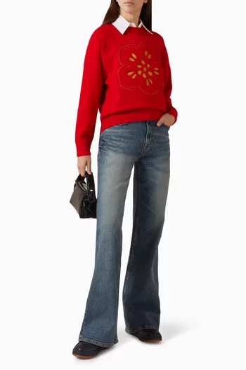 Boke Flower Knit Sweater in Wool