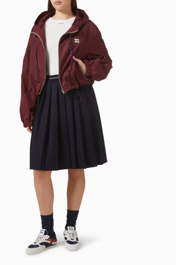 جاكيت بقصة واسعة قماش معالج