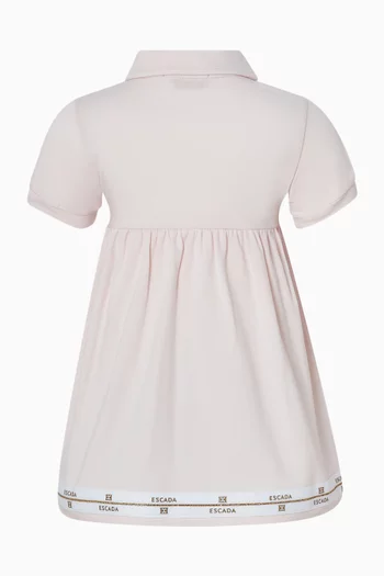 Logo Border Shirt Dress