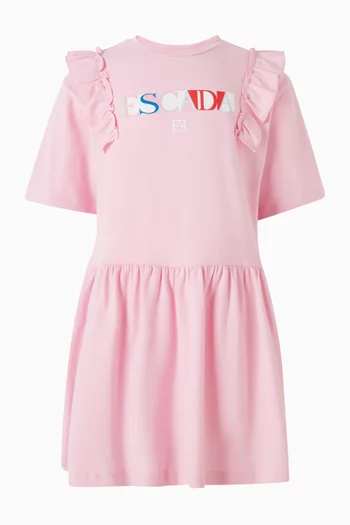 Logo-print Dress in Cotton