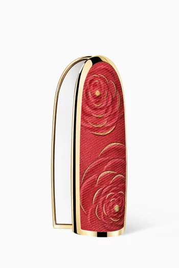 علبة أحمر شفاه روج جي بمرآة مزدوجة درجة ريد روز