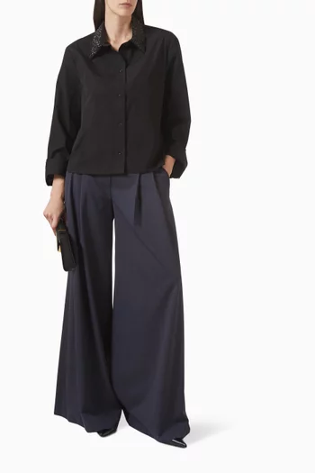 Dude Crystal-embellished Shirt in Cotton