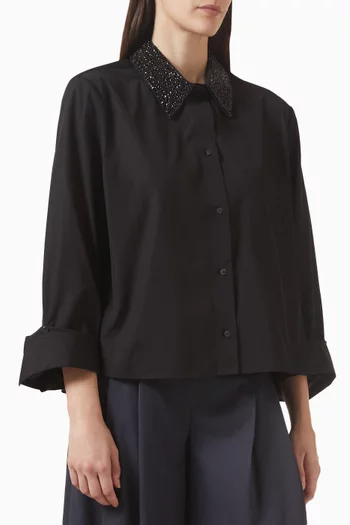 Dude Crystal-embellished Shirt in Cotton