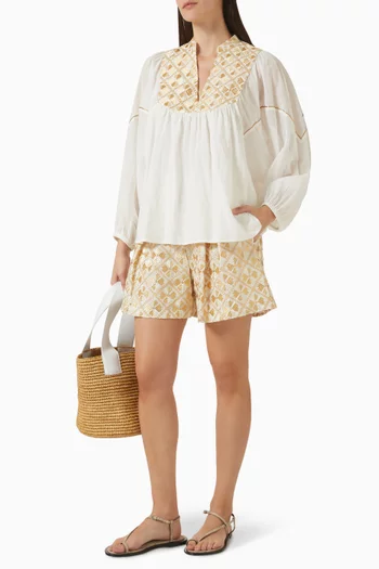 شورت بخصر مرتفع جاكار