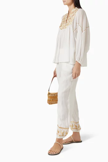 Embroidered Pants