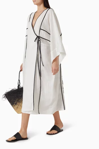 V-neck Tie-side Dress