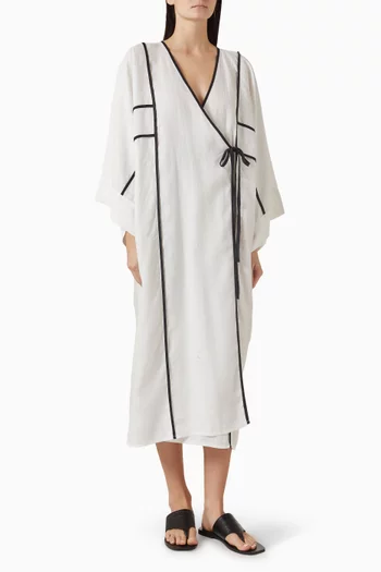 V-neck Tie-side Dress