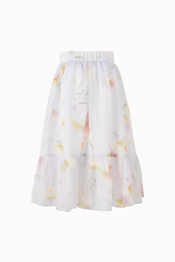 Floral-print Maxi Skirt