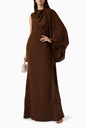 Nguyet Nga Dress in Velvet-cotton