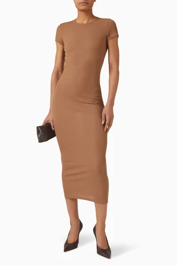 فستان قطن مضلع