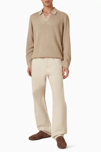 Polo Sweater in Cotton