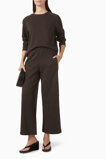 Wide-leg Sweatpants in Cotton-blend