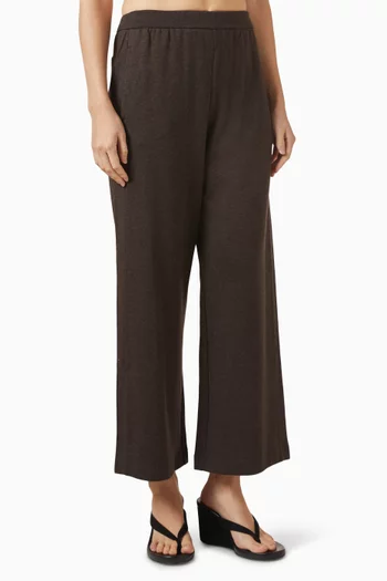 Wide-leg Sweatpants in Cotton-blend