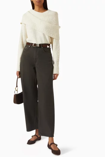 Layered Shawl Sweater