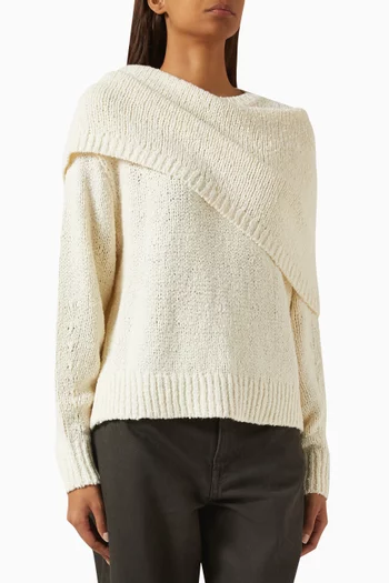 Layered Shawl Sweater