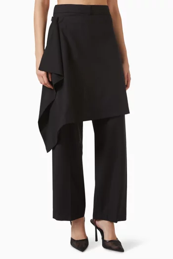 Skirt Pants in Wool