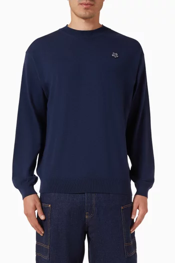 سويت شيرت بتطريز مستوحى من الرسوم المتحركة قطن