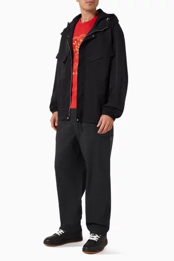 جاكيت ويندبريكر بتطريز زهرة بوكي 2.0