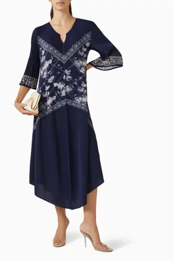 Lauren Pleated Midi Dress