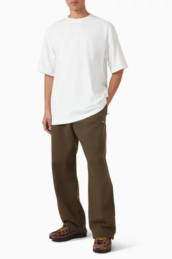 Solo Swoosh Open-hem Pants in Fleece