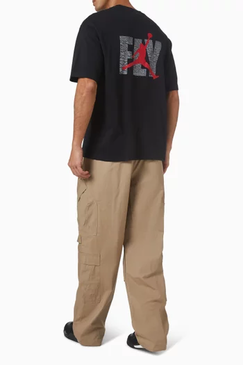 تي شيرت بطبعة قطن