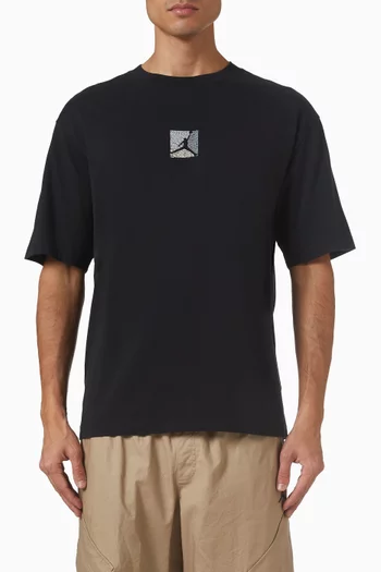 تي شيرت بطبعة قطن