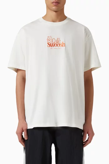 تي شيرت بطبعة قطن