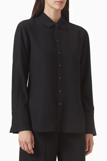 Joe Button-up Blouse in Silk