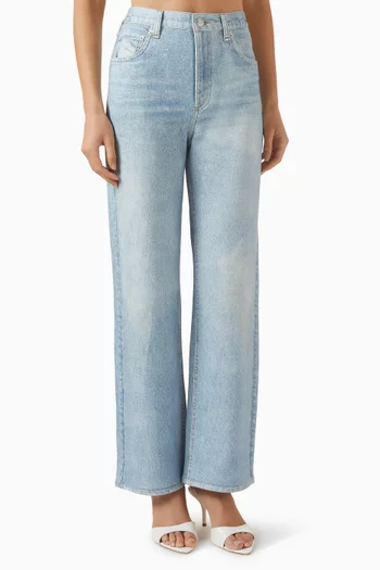 بنطال جينز ميرامار شيا بقصة بطول الكاحل قطن تيري