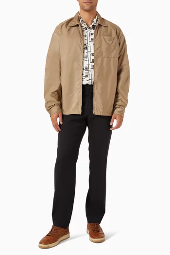 Zipper Shirt in Re-Nylon