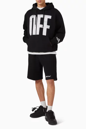 Big Off Diag Skate Hoodie in Cotton