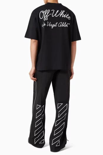 Script Skate T-shirt in Cotton