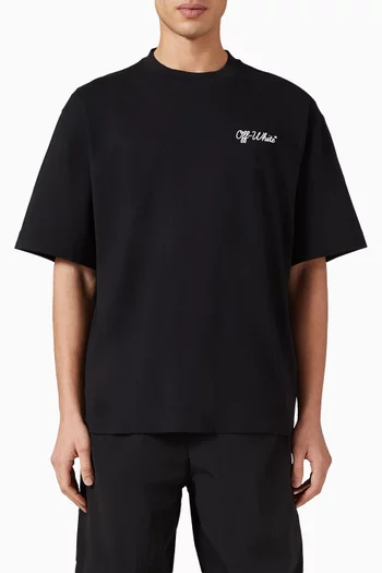 Script Skate T-shirt in Cotton