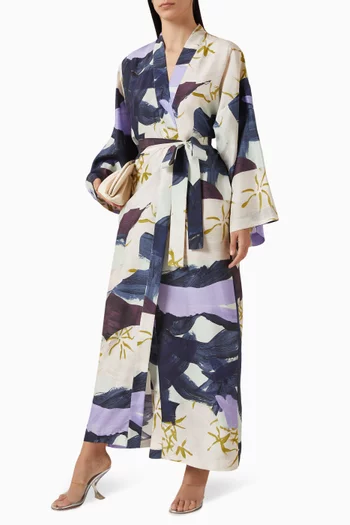 Dia Belted Kimono in Silk