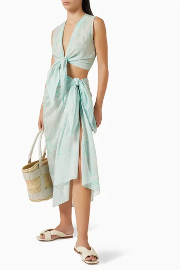 سارونغ ساموس برباط قطن رايون