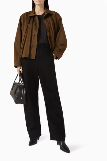 تي شيرت قطن مضلع