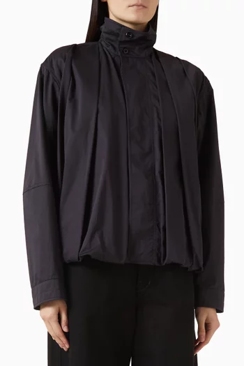 بلوزة بطيّات قطن