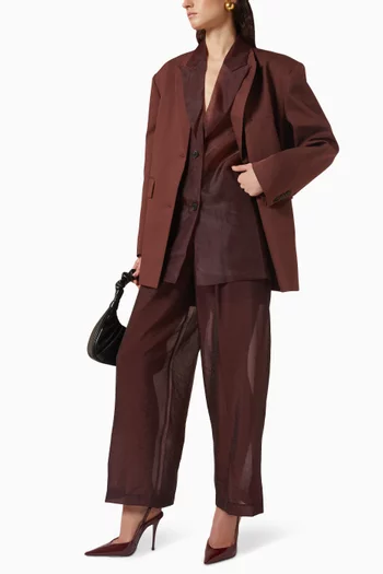 Molly Sheer Collar Blazer