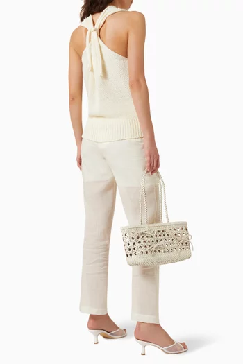 بلوزة زيرين بعقدة في الخلف