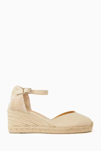 Chiarita 70 Wedge Sandals in Canvas