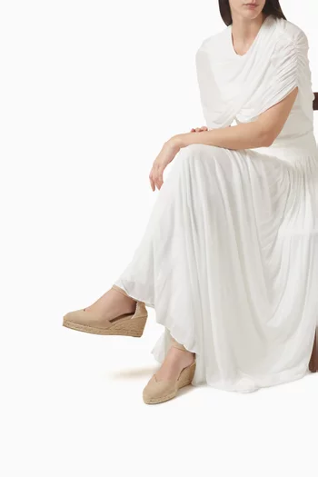 Chiarita 70 Wedge Sandals in Canvas