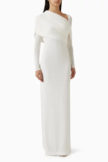 Asymmetric Shawl Dress