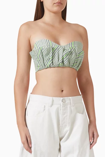 Candy Striped Cropped Top