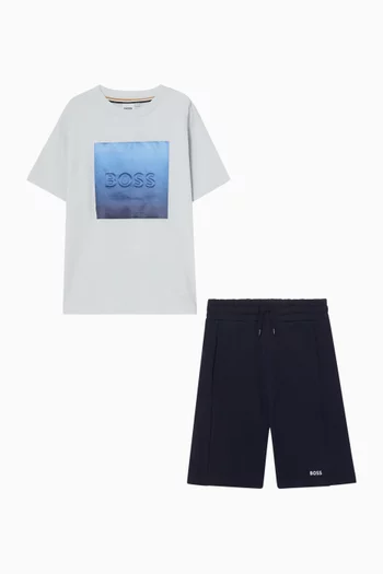 Logo T-shirt & Shorts Set