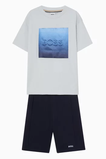 Logo T-shirt & Shorts Set