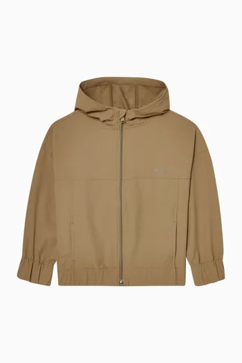 Zip-up Jacket in Cotton