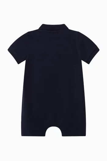Logo Romper in Cotton
